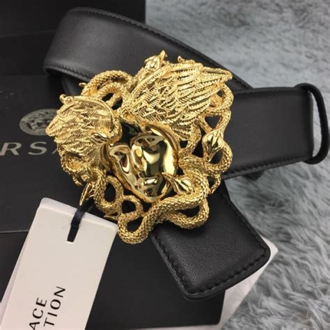 fake versace medusa head belt|versace medusa snake wings belt.